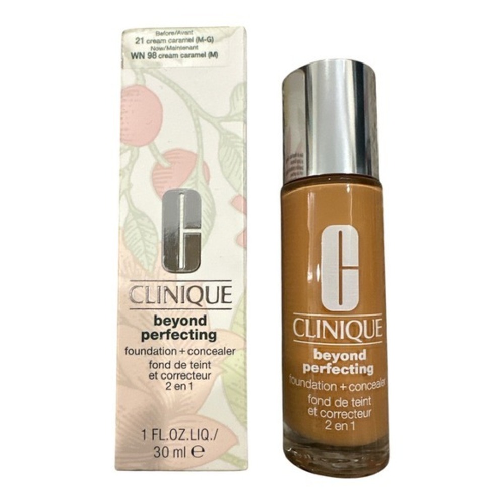 Clinique Beyond Perfecting Foundation Concealer WN 98 Cream Caramel 1oz New Box